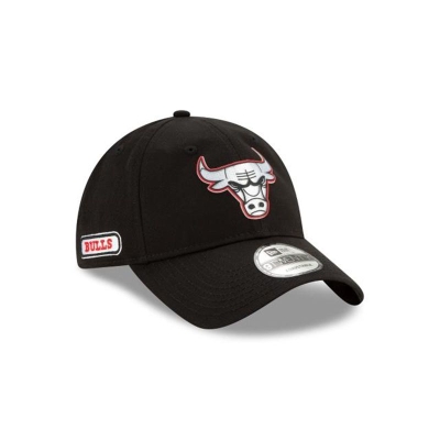 Chicago Bulls Gorra | New Era NBA Authentics Half Series 9twenty Adjustable Cap Mexico - Negros